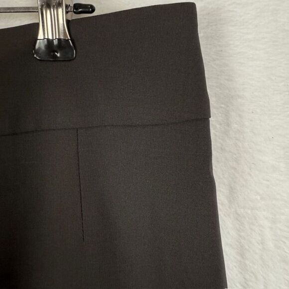 Hugo Boss Veronice Wool Pencil Skirt Charcoal Gray Back Slit Zip Closure Size 8 - Picture 3 of 11